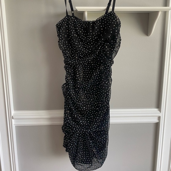 Windsor Black Rhinestone Bodycon Dress - Picture 2 of 5